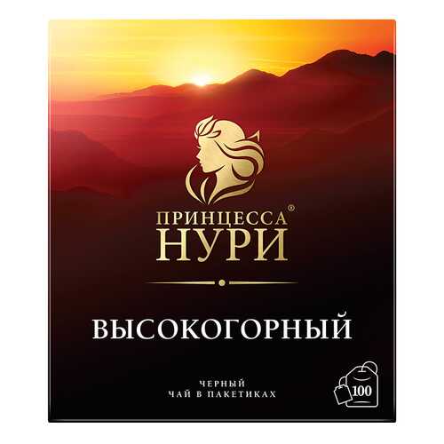 Чай черный Принцесса Нури Высокогорный 100 пакетиков в Магнолия