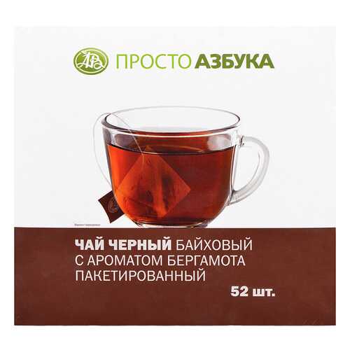 Чай черный Просто Азбука с ароматом бергамота 52*1.8 г в Магнолия