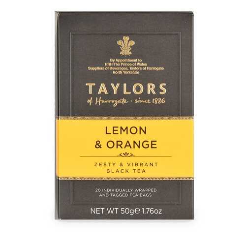 Чай черный Taylors of Harrogate с ароматом лимона и апельсина 20*2.5г Великобритания в Магнолия