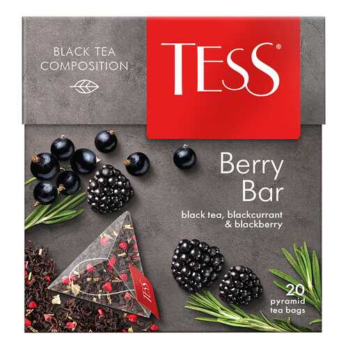 Чай черный Tess Berry Bar 20 пакетиков в Магнолия