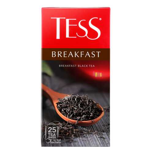 Чай черный Tess Breakfast 25 пакетиков в Магнолия