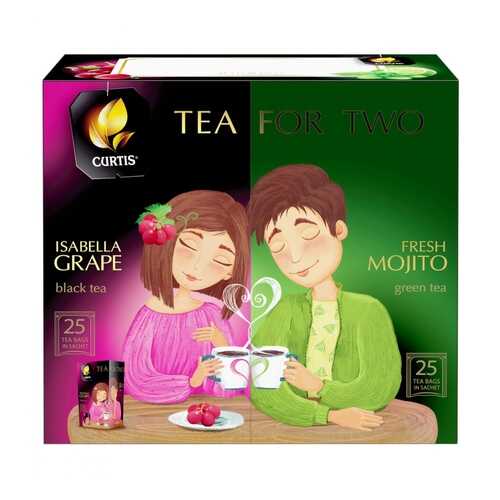 Чай Curtis Tea for two ассорти 50 пакетиков в Магнолия