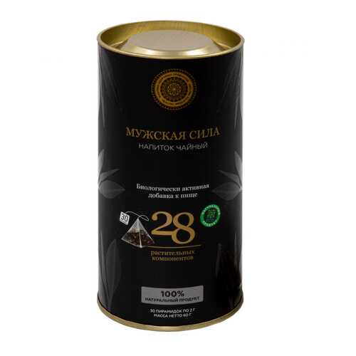 Чай Фабрика Здоровых Продуктов Energy Tea Мужская сила чёрный с травами 30 пирамидок в Магнолия