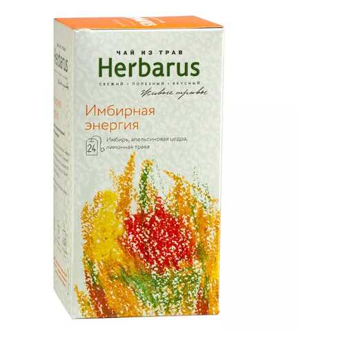 Чай из трав Herbarus пакетированный имбирная энергия 24 пакетиков в Магнолия