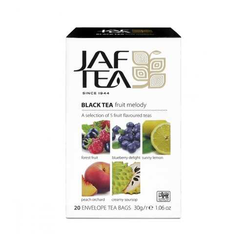 Чай Jaf Tea Fruit Melody черный с добавками ассорти 5 видов по 4 сашета в Магнолия