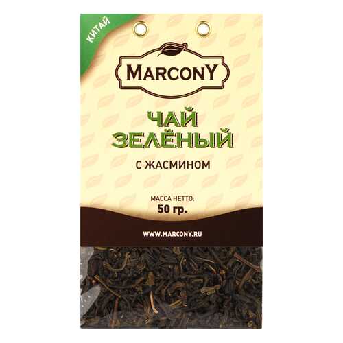 Чай Marcony зеленый с жасмином 50 г в Магнолия