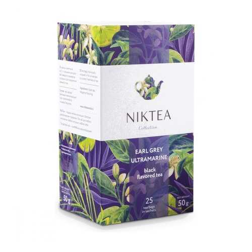 Чай Niktea Earl Grey Ultramarine черный с бергамотом 25 пакетиков в Магнолия