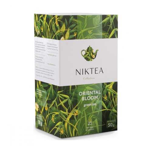 Чай Niktea Oriental Bloom зеленый 25 пакетиков в Магнолия