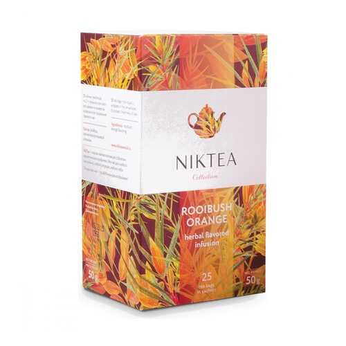Чай Niktea Rooibush Orange травяной 25 пакетиков в Магнолия