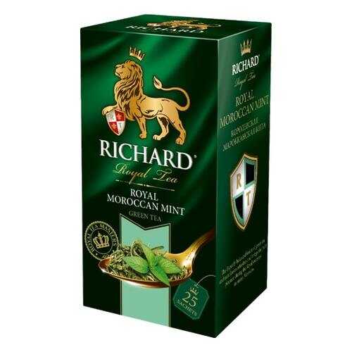 Чай Richard Royal Morrocan Mint зеленый с марроканской мятой 25 пакетиков в Магнолия