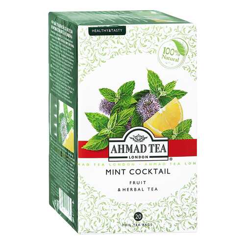 Чай травяной Ahmad tea mint cocktail 20 пакетиков в Магнолия