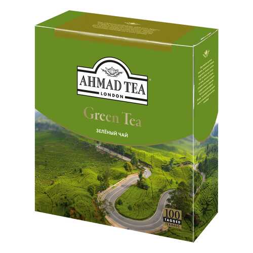 Чай зеленый Ahmad Tea 100 пакетиков в Магнолия