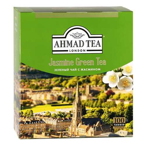 Чай зеленый Ahmad Tea с жасмином 100 пакетиков в Магнолия