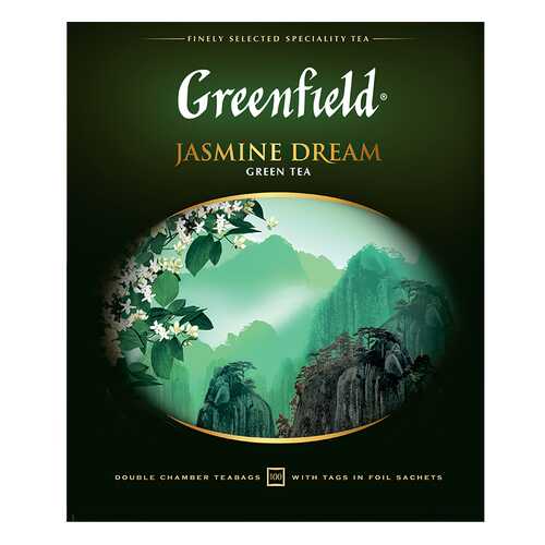 Чай зеленый Greenfield Jasmine Dream 100 пакетиков в Магнолия