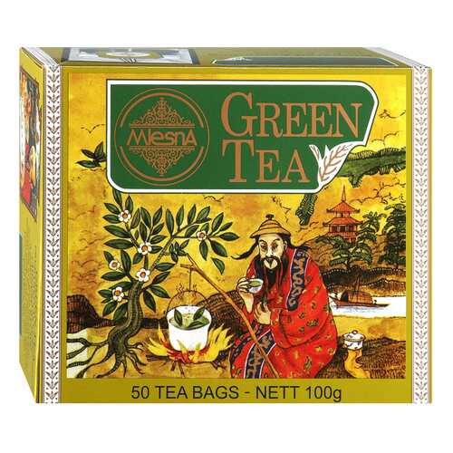 Чай зеленый Mlesna Green Tea, 50 пак*2г Шри-Ланка в Магнолия