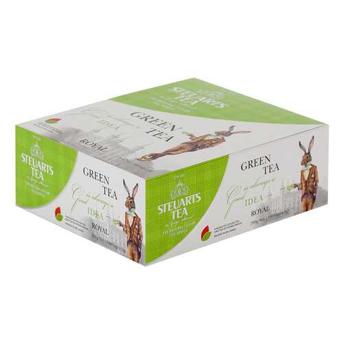 Чай зеленый Steuarts green tea royal 100 пакетиков в Магнолия