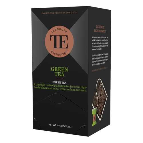 Чай зеленый Teahouse Exclusives Green Tea 15 пакетиков 40 г в Магнолия