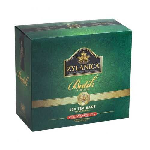 Чай Zylanica Batik Collection зеленый 100 пакетиков в Магнолия