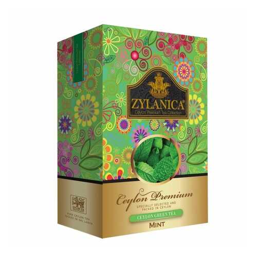 Чай Zylanica Ceylon Premium зеленый листовой с мятой 100 г в Магнолия