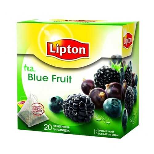 Черный чай Lipton blue fruit tea 20 пакетиков в Магнолия