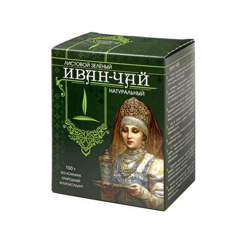 Иван-чай Емельяновская Биофабрика Зеленый, листовой, 100 гр в Магнолия