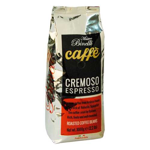 Кофе Mastro Binelli Сremoso Espresso в зёрнах 1000 г в Магнолия