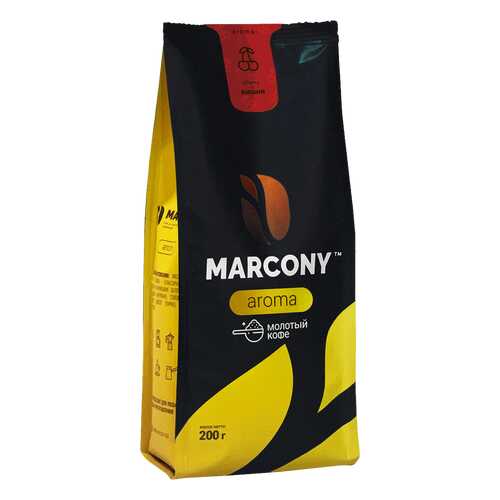 Кофе молотый MARCONY AROMA со вкусом вишни 200г в Магнолия