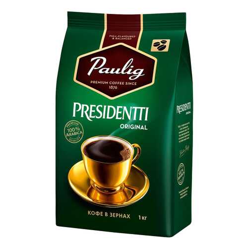 Кофе Paulig presidentti original в зернах 1кг в Магнолия