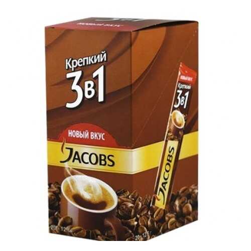 Кофе растворимый Jacobs 3в1 крепкий 24*12 г в Магнолия