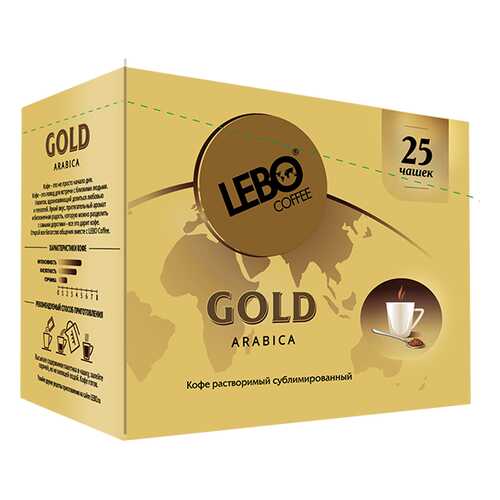 Кофе растворимый Lebo gold 2 г 25 пакетиков в Магнолия