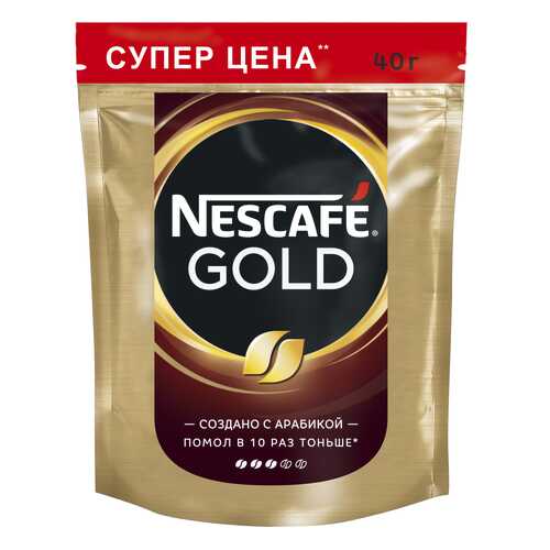 Кофе растворимый Nescafe gold пакет 40 г в Магнолия
