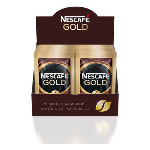 Кофе растворимый сублимированный NESCAFE Gold с добавлением молотого кофе 20 порций по 2г в Магнолия