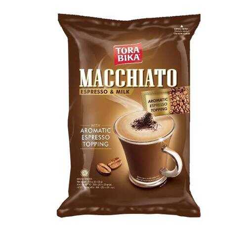 Кофе растворимый Tora bika Macchiato 3 в 1 с кофейной крошкой 20 шт по 25 г в Магнолия