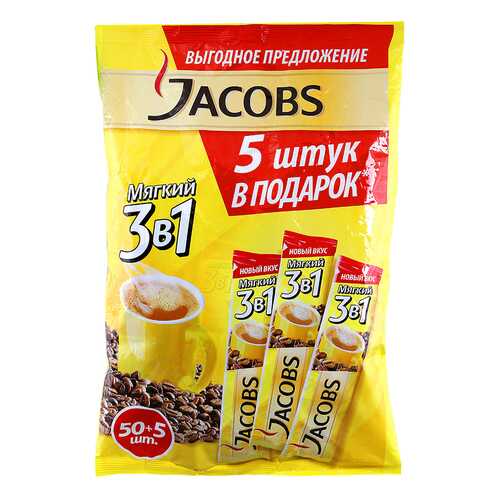 Кофейный напиток растворимый Jacobs классика 3в1 55*12 г в Магнолия
