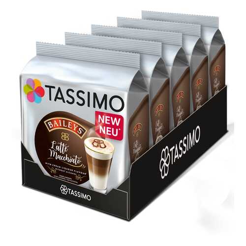 Набор кофе в капсулах Tassimo Baileys Latte Macchiato 5 упаковок в Магнолия