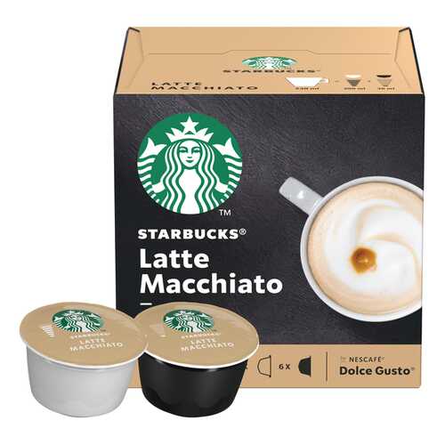 Набор Starbucks Latte Macchiato капсулы стандарта Nescafe Dolce Gusto 12 шт в Магнолия