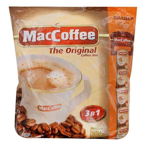 Напиток MacCoffe кофейный Original 3в1 растворимый 20 г 100 штук в Магнолия