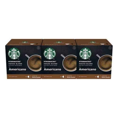 STARBUCKS House Blend Americano Капсулы для системы NESCAFE Dolce Gusto 12 шт в Магнолия
