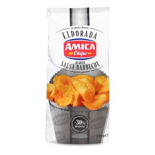 Чипсы картофельные с соусом барбекю обезжиренные, Eldorada Amica Chips, 130 г, Италия в Магнолия
