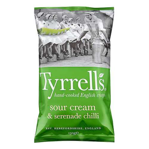 Чипсы картофельные TYRRELLS со вкусом сметаны и острого стручкового перца 150г в Магнолия