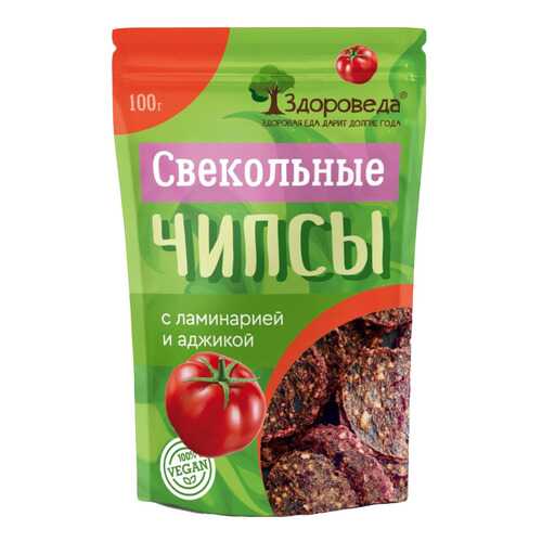 Чипсы свекольные Здороведа с ламинарией и аджикой 100 г в Магнолия