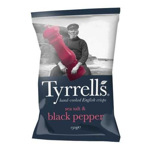 Чипсы Tyrrells натуральные картофельные с морской солью и черным перцем 150 г в Магнолия