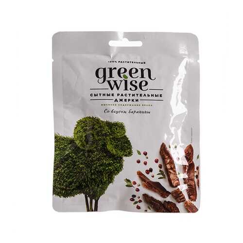 Растительные джерки вяленые Greenwise вкус Баранина 36г Россия в Магнолия