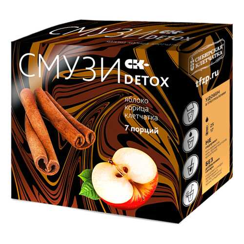 Смузи Сибирская клетчатка detox яблоко корица 84 г в Магнолия