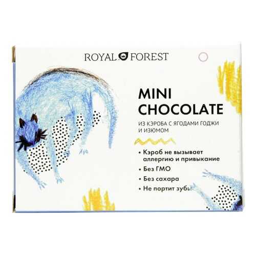 Шоколад Royal Forest из кэроба с ягодами годжи и изюмом 30г в Магнолия