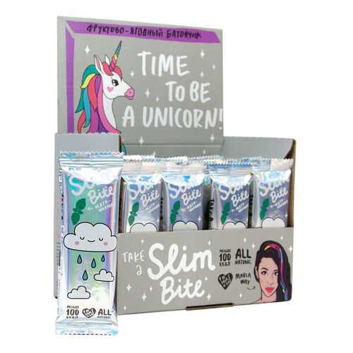 Батончик Фруктово-ягодный Bite Slim Unicorn Апельсин 30 штук по 30 гр в Магнолия