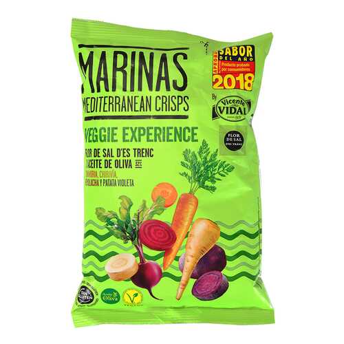 Чипсы овощные Marinas Veggie Experience с оливковым маслом без глютена 100 г в Магнолия