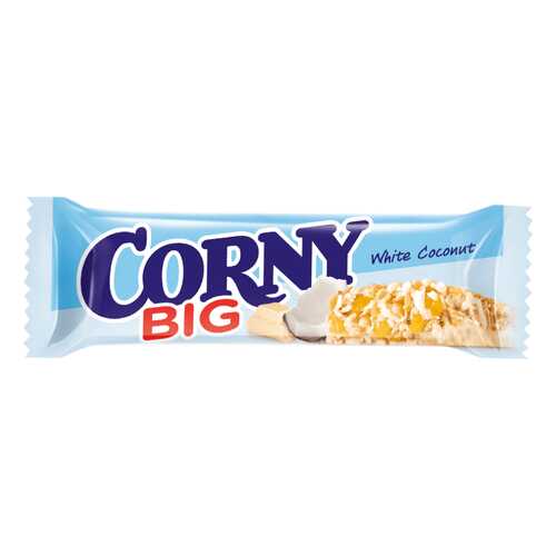 Corny BIG Злаковая полоска с белым шоколадом и кокосом 24 штуки по 40г в Магнолия
