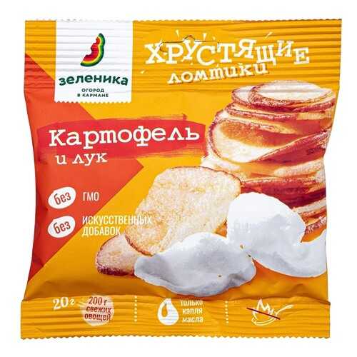 Ломтики овощные Зеленика хрустящие из картофеля с луком в Магнолия