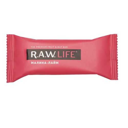 Орехово-фруктовый батончик R.A.W. LIFE малина-лайм 47 г в Магнолия